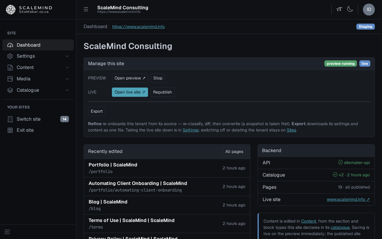 Automating Client Onboarding with SiteMaker